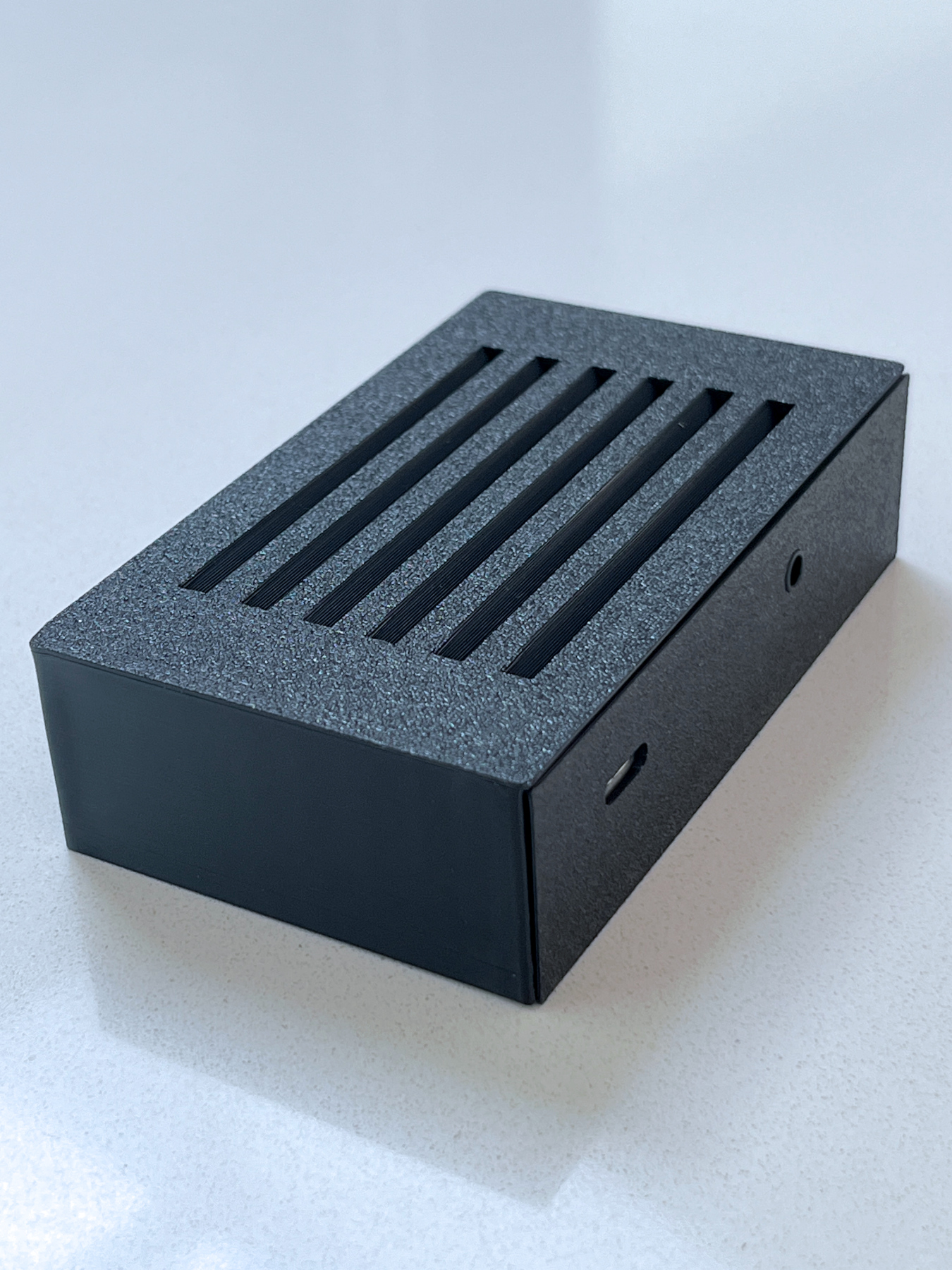 HouseWaves-Stream oblique angle — streams Music Assistant to your existing amplifier and speakers